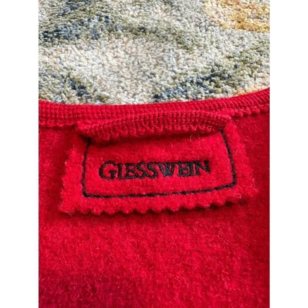 Giesswein Boiled Wool Jacket Cardigan Sweater Blazer US 10